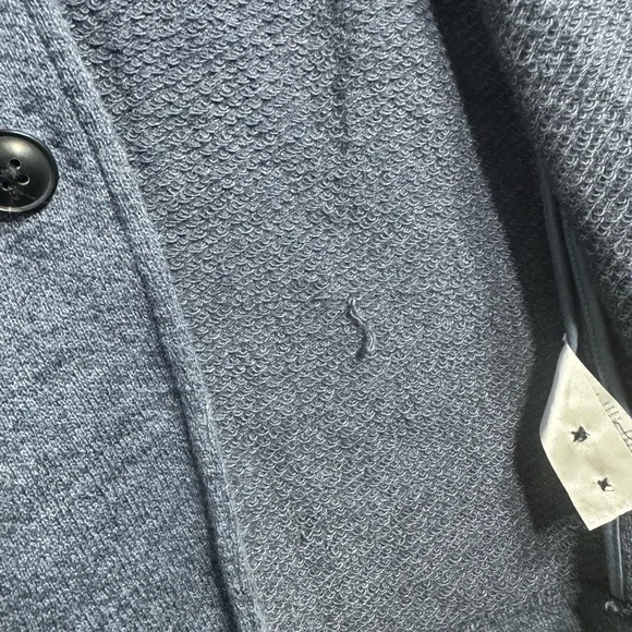 Faherty Inlet Blazer Deep Navy Cotton Blend Mens XL-Tall Utility Sport Coat